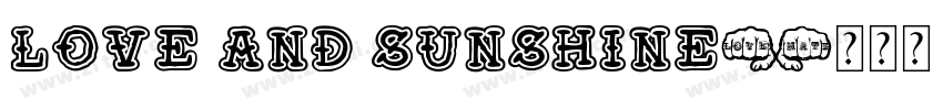 Love and sunshine字体转换